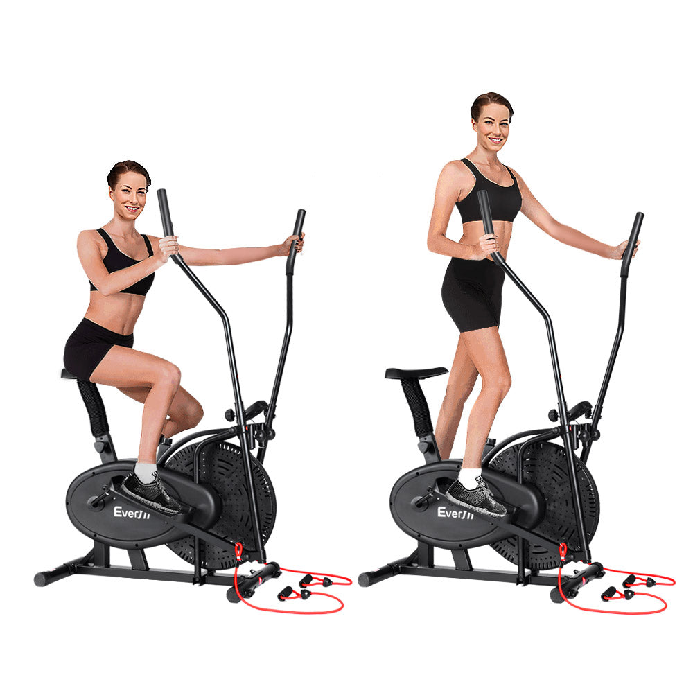 Everfit Exercise Bike 4 in 1 Elliptical Cross Trainer Home Gym Indoor Cardio