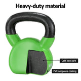 Everfit 8kg Kettlebell Set Weightlifting Bench Dumbbells Kettle Bell Gym Home