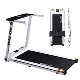 Everfit Treadmill Electric Home Gym Fitness Exercise Fully Foldable 420mm White