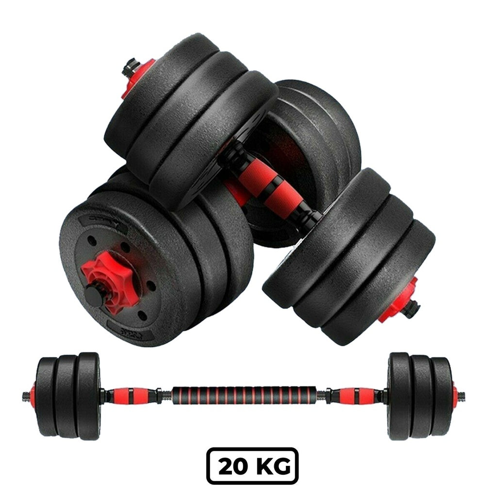 Verpeak Adjustable Rubber Dumbbells 20kg