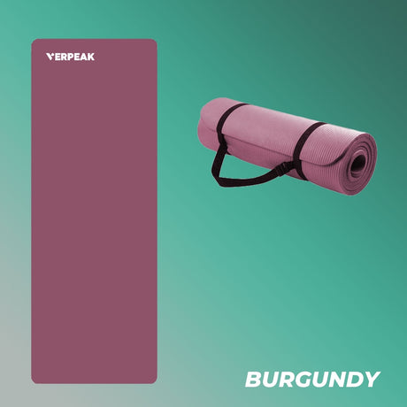 Verpeak NBR Yoga Mat 2.0CM Burgundy