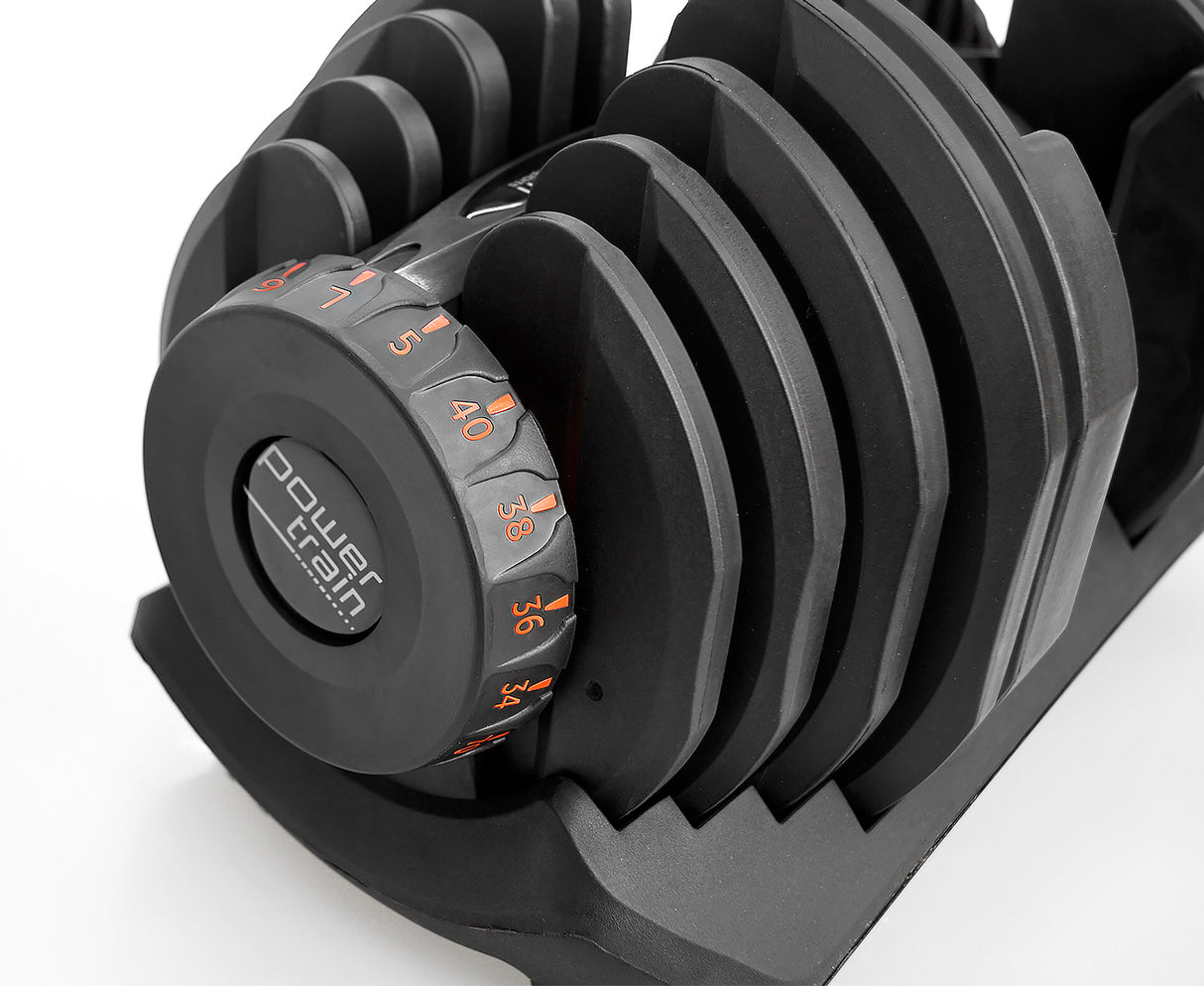 Powertrain 1x 40kg Adjustable Dumbbell