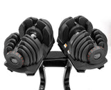 Powertrain 2x 40kg Powertrain Adjustable Dumbbells with Stand