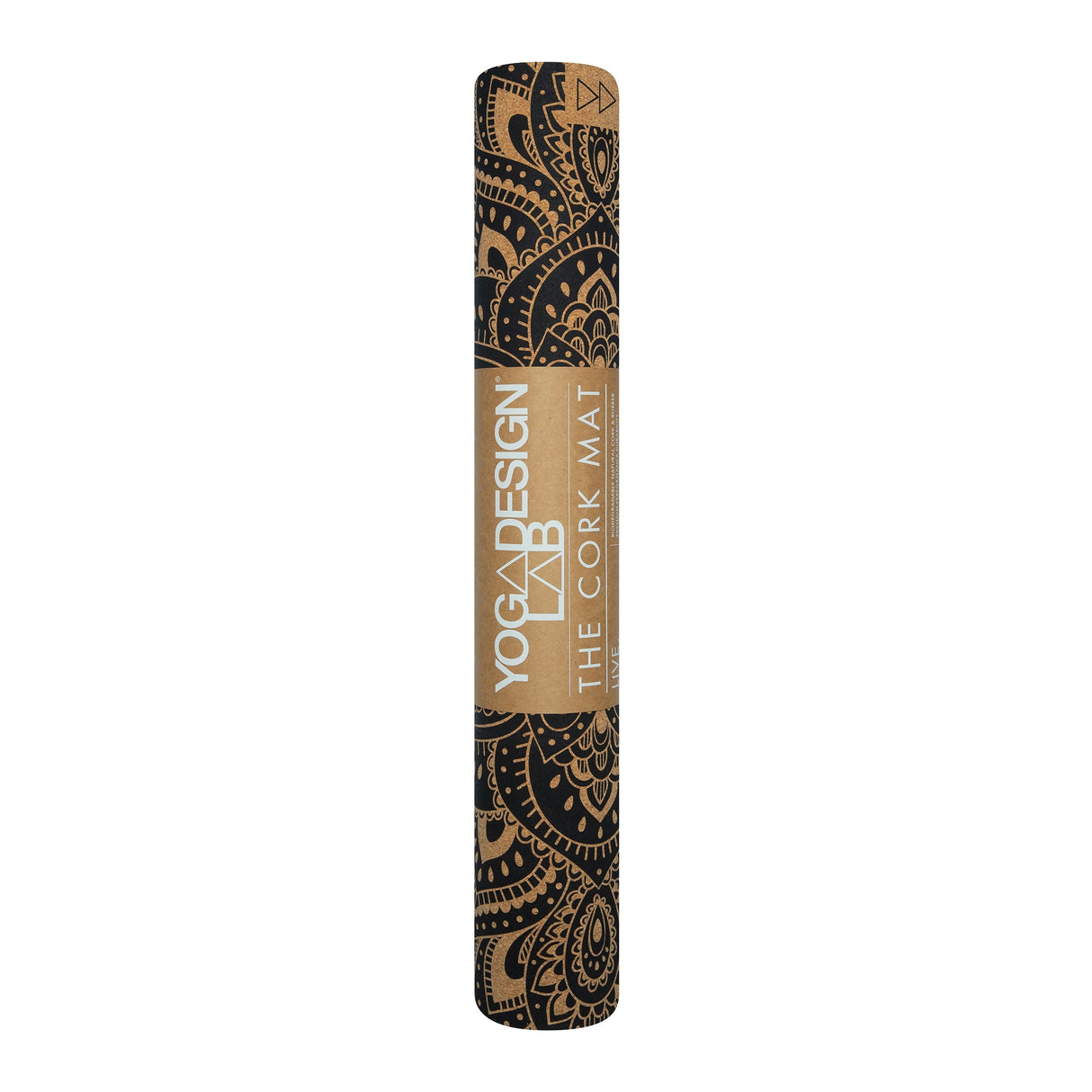 Yoga Design Lab Cork Yoga Mat 3.5mm Mandala Black