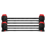 CORTEX Revolock V2 48kg Pair Set Adjustable Steel Dumbbell Barbell Kettlebell All-in-One