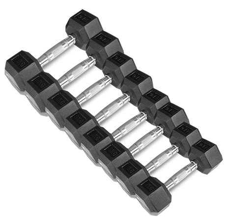 CORTEX Hex Dumbbell 56kg Set with Stand (4, 6, 8, 10kg Pairs)