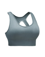 Azura Exchange Hollow-out Ribbed Racerback Yoga Camisole - M