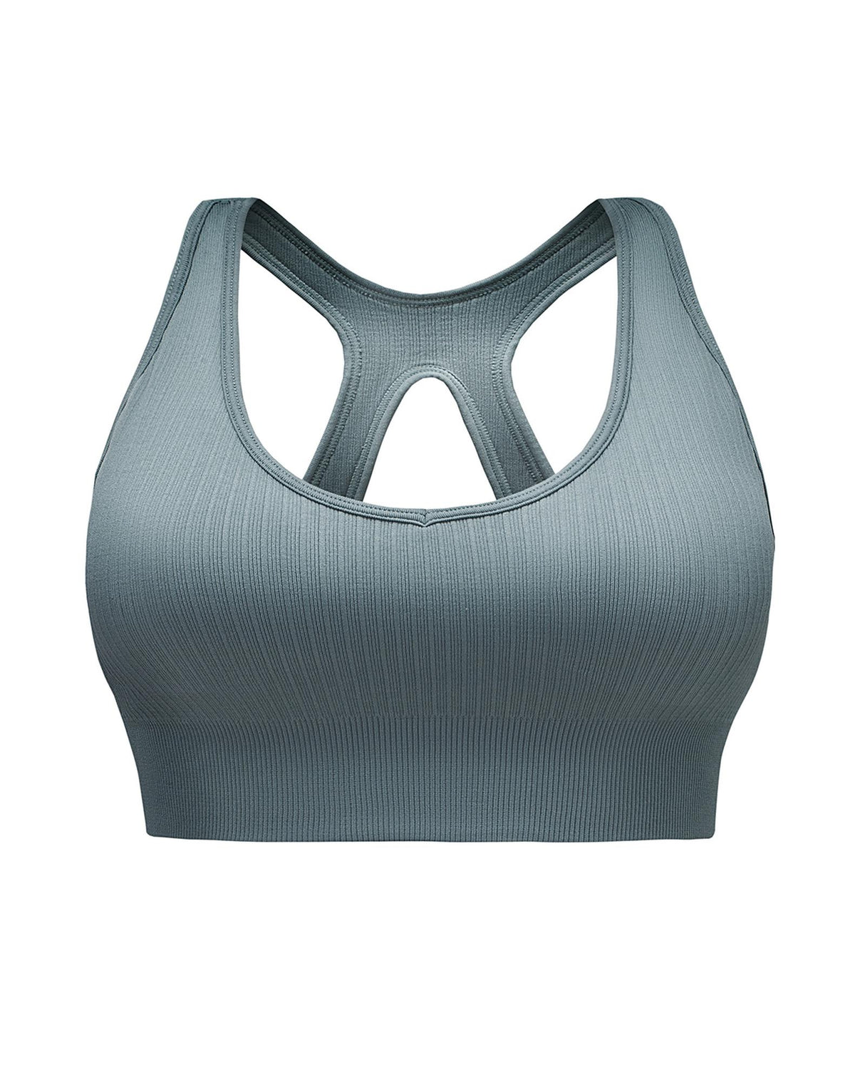 Azura Exchange Hollow-out Ribbed Racerback Yoga Camisole - M