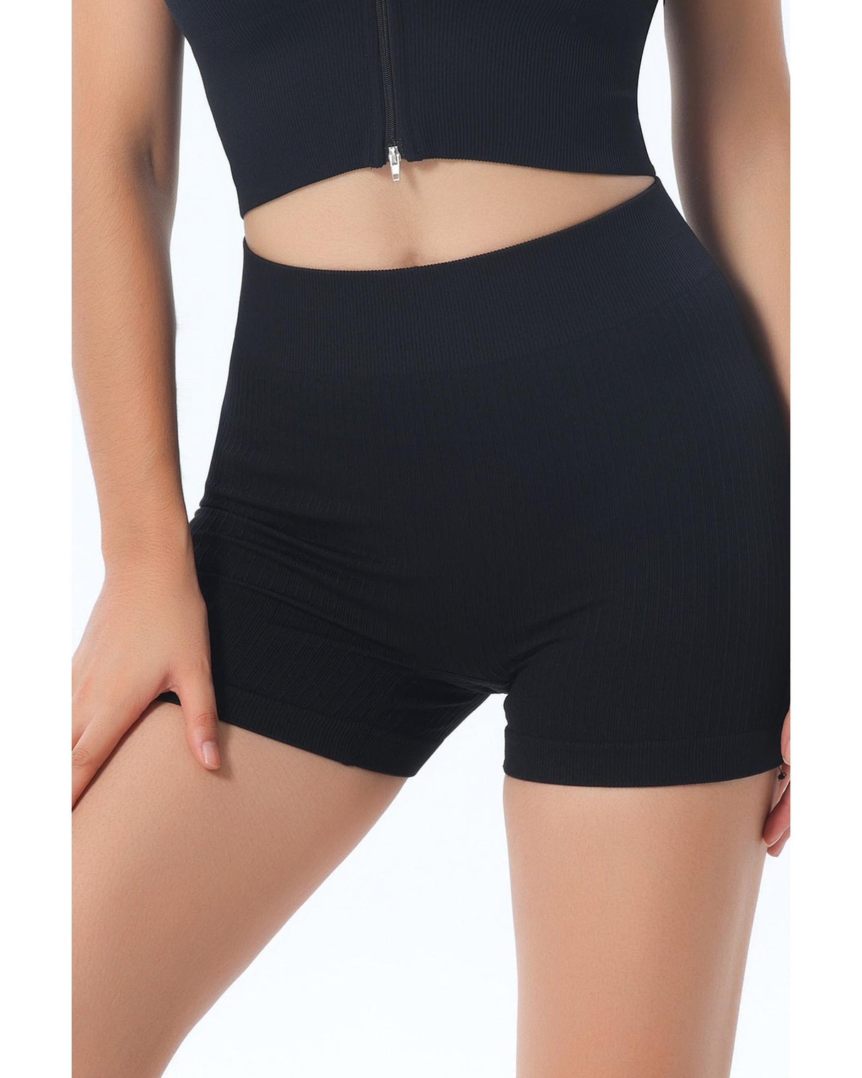 Azura Exchange High Waist Yoga Shorts - L