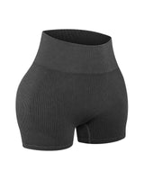 Azura Exchange Ribbed Knit Butt Lifter Yoga Shorts - M