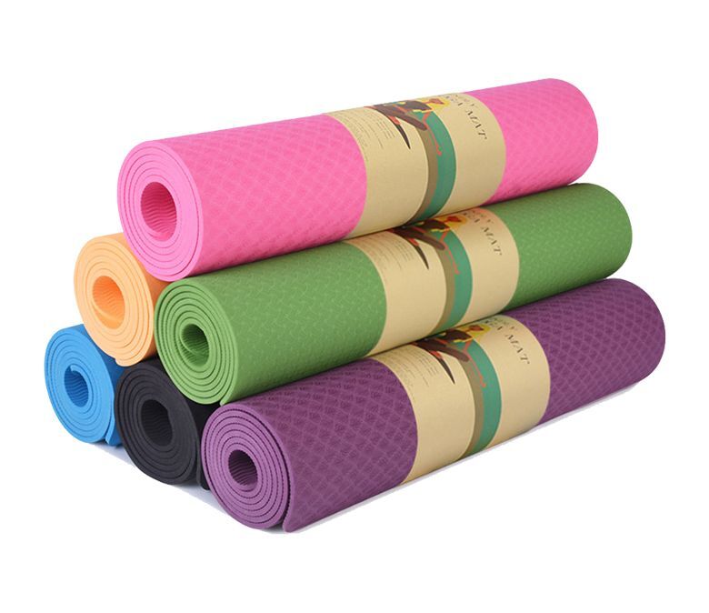 YOGA MAT Non-Slip Light Gym 1830x610x6mm Pilates Home Fitness - Assorted Colours